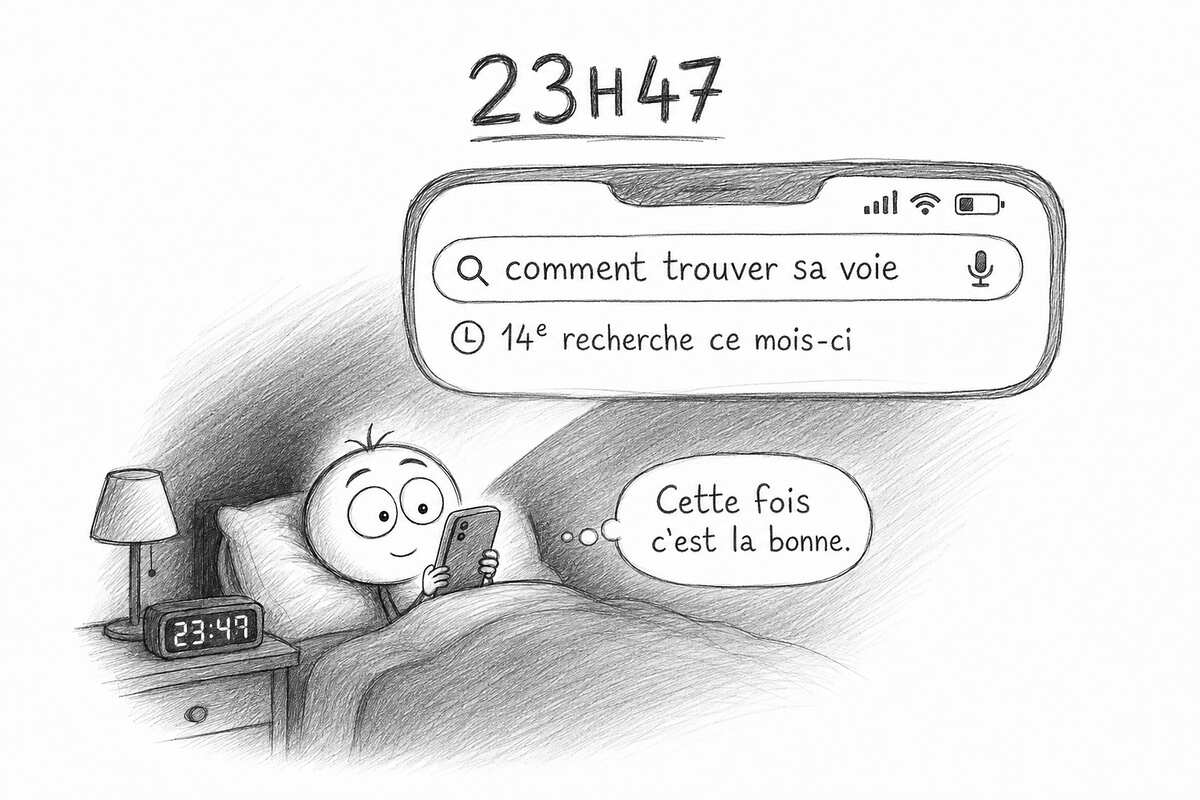 Comment trouver sa voie professionnelle : la recherche Google de 23h47