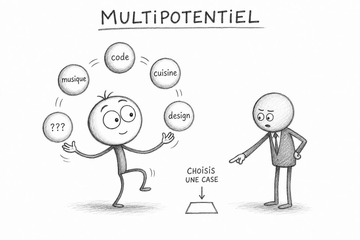 Multipotentiel : choisir une case quand on jongle avec plusieurs passions