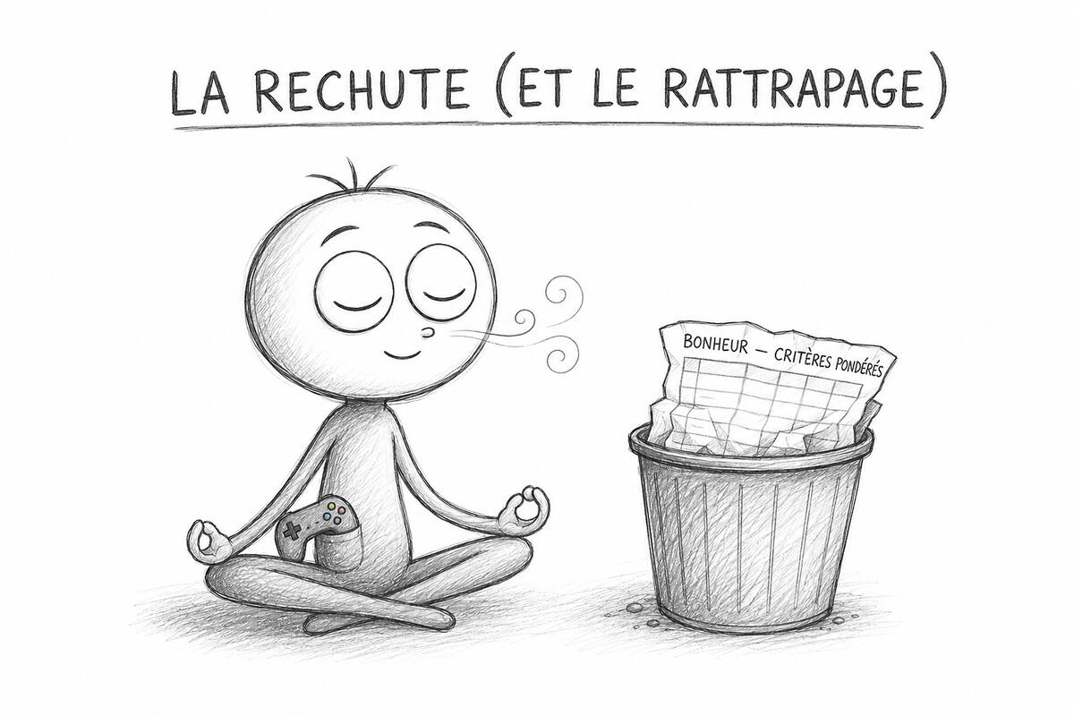 Rechute et rattrapage : revenir au moment présent pour rester aligné