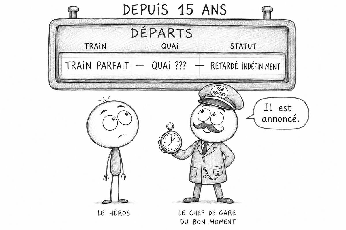 Le Chef de Gare du Bon Moment : le train parfait est retardé indéfiniment