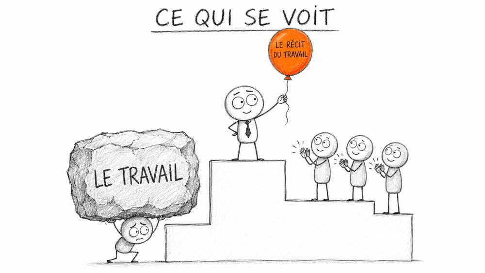 Sortir d'un travail qui vous abîme 4 Ce qui se voit : le travail contre le récit du travail