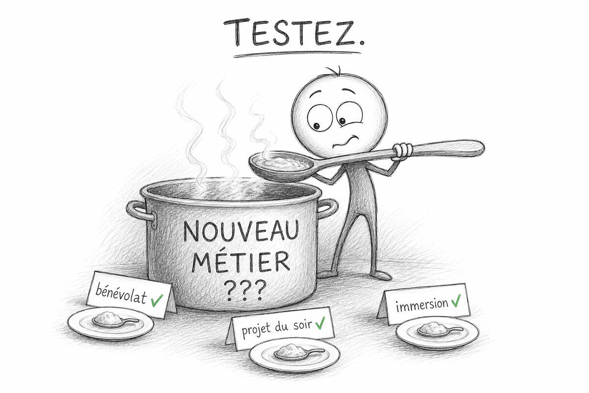 Tester un métier avant de se reconvertir : goûter avant de choisir