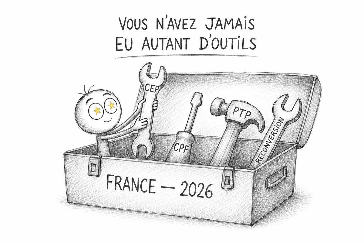 Les dispositifs 2026 pour se reconvertir : CEP, CPF, PTP, période de reconversion
