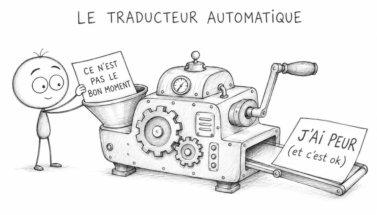 Traduction de « ce n’est pas le bon moment » : j’ai peur, et c’est ok
