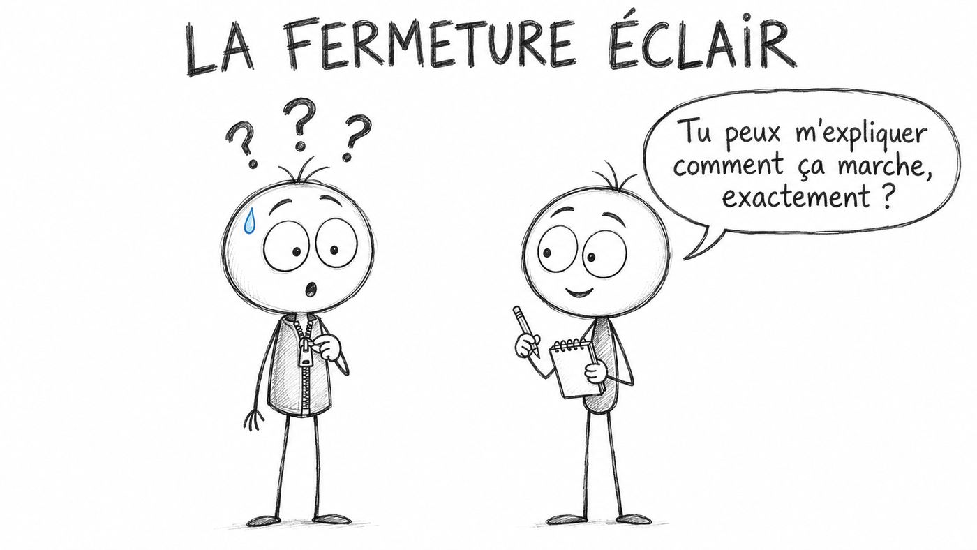 L’illusion de profondeur explicative : le héros ne sait pas expliquer sa fermeture éclair à quelqu’un qui lui demande comment ça marche exactement
