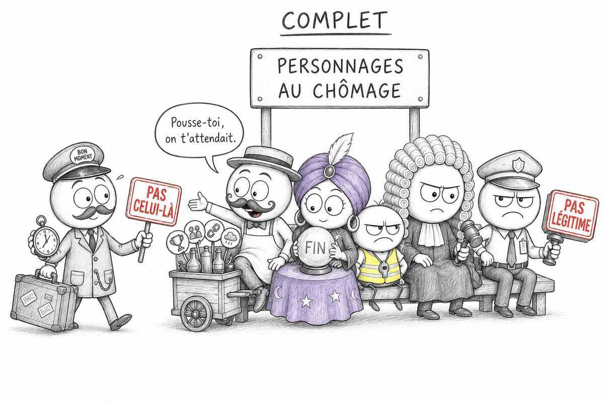 Tous les personnages bloquants de la reconversion à l’arrêt de bus des personnages au chômage