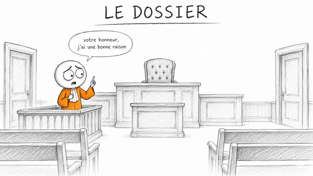 Se sentir obligé de justifier son départ, comme au tribunal