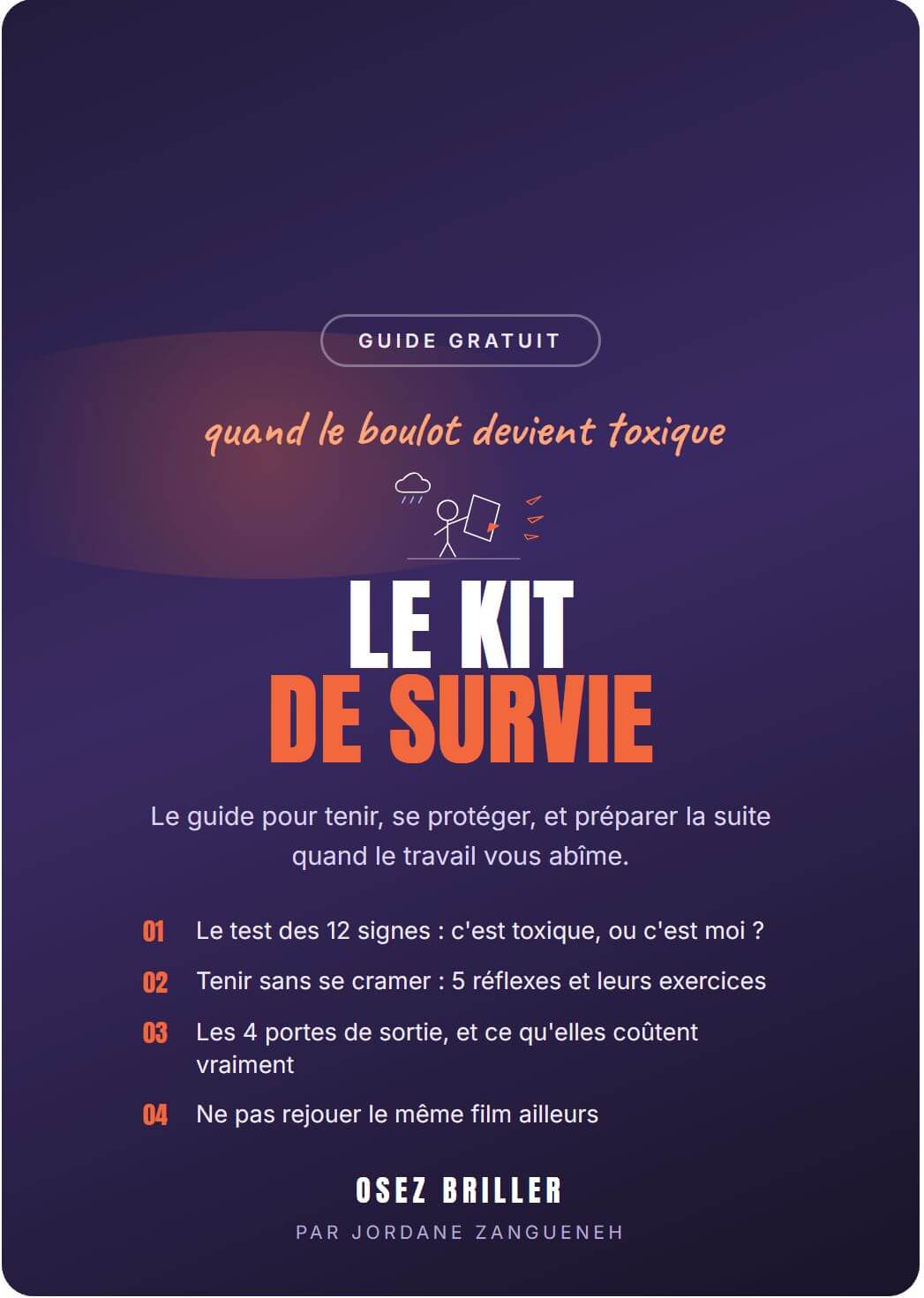 Manager toxique : la couverture du Kit de Survie